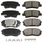 8pc Brake Pads Kit for KIA Soul Turbocharged (2017–2018)