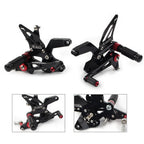 2X Rear Footpegs Footrest for Kawasaki Z900 (2021–2023) Aluminum Black