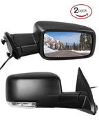 Pair Power Heated Mirrors with Puddle Light Signal for Dodge Ram 1500 (2009–2017)
