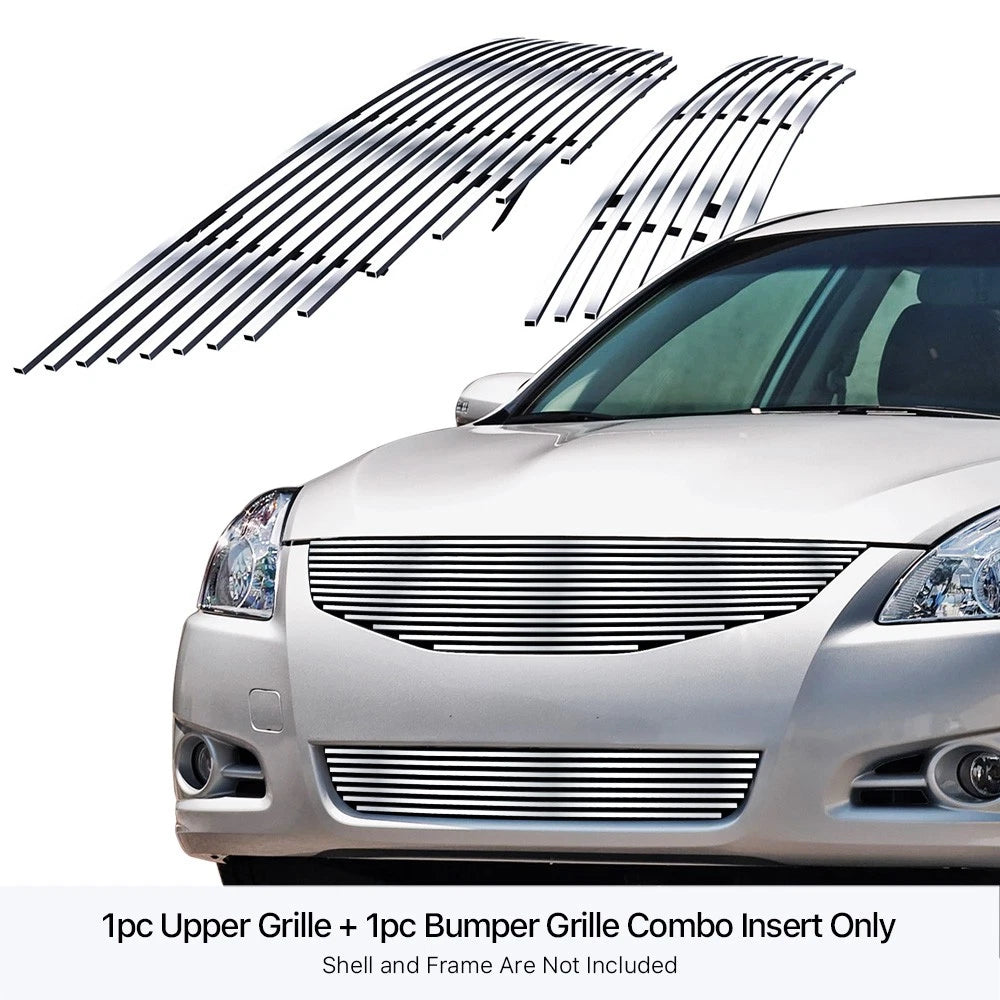 Stainless Billet Grille Insert Combo for Nissan Altima Sedan (2010-2012)