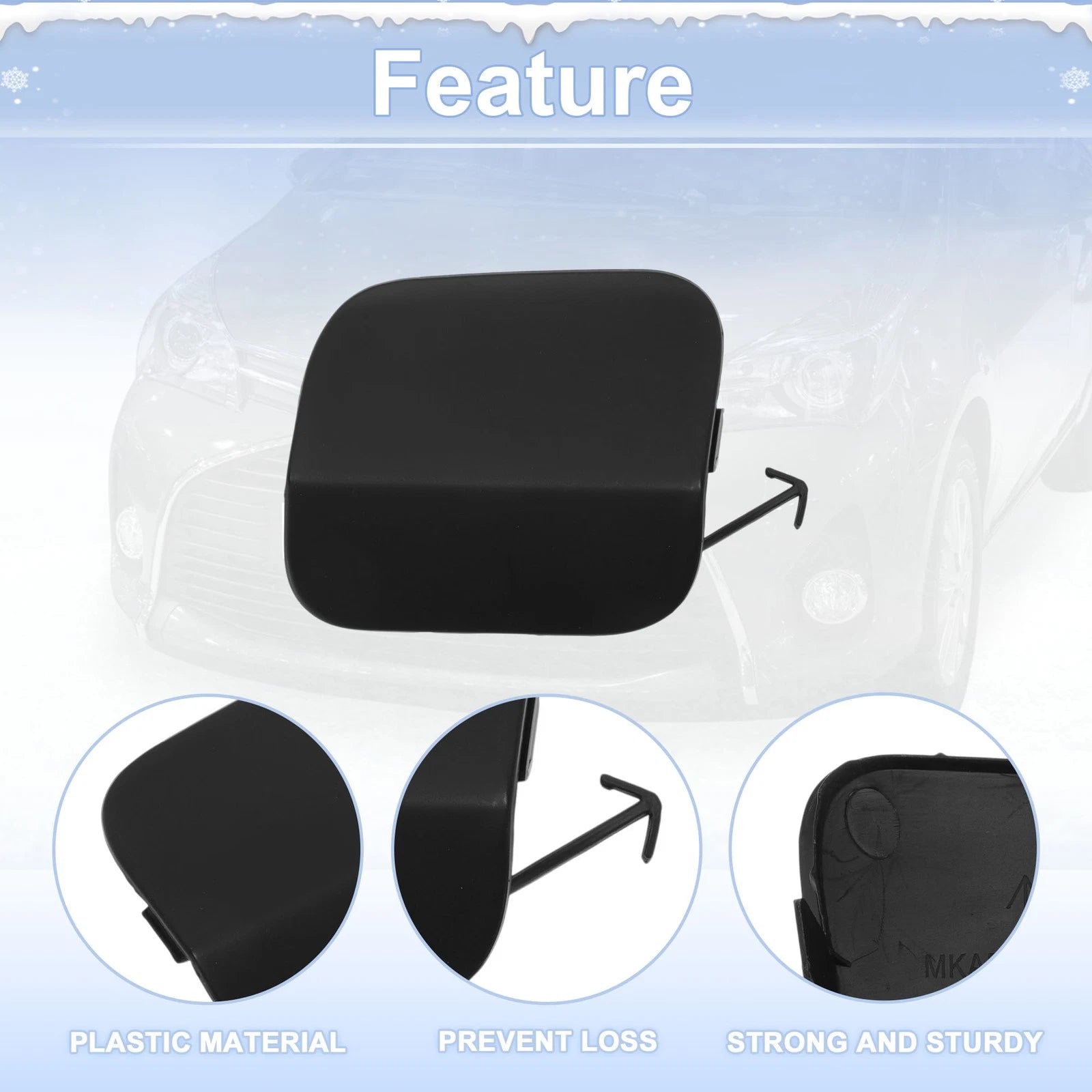 Tow Hook Cover Cap for Toyota Prius (2012–2015) No. 521280E150