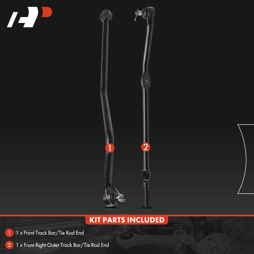 2X Front Side Track Bar Tie Rod End for Jeep Wrangler TJ (1997–2006)