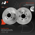Rear Disc Brake Rotors & Ceramic Pads for Buick Lucerne (2006-2011)
