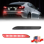 Smoked Lens LED Rear Bumper Reflector Tail Lights for Lexus Toyota (1999–2017)