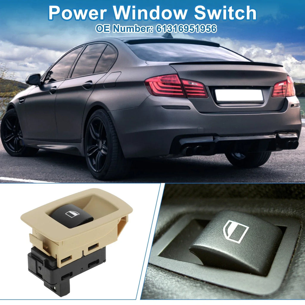 Power Window Switch 2.5L L6 Gas for BMW 525i (2004 - 2005)