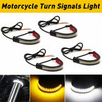 Set of 4 LED Flexible Strip Lights for Motorcycle