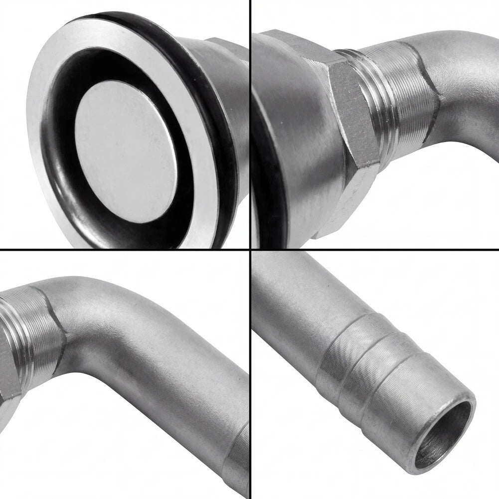 Boat Fuel Tank Vent 90 Degree Hose Barb for Sea Navigation (5/8 Inch Hose)