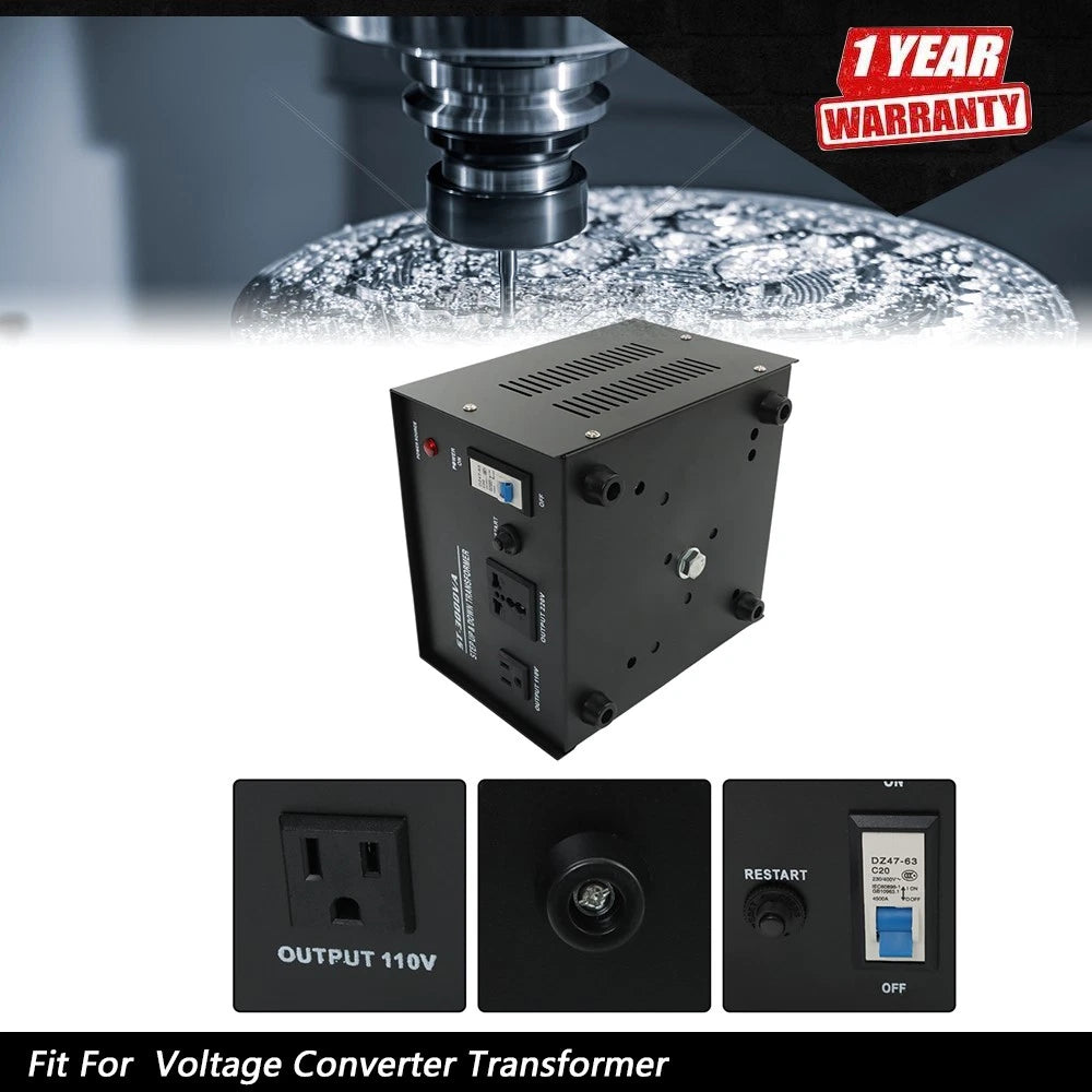3000W Voltage Converter Step Up/Down 220V-110V for Universal Use