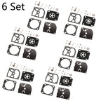 Set of 6 Carburetor Repair Kits for Stihl HS45 FS55 FS38 BG45 (RB-100)