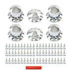 Chrome Hub Cover Kit for Semi Truck (Fits 33mm Axle)