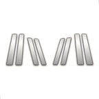 8Pc Chrome Pillar Post Covers for Audi Q7 (2007–2015)