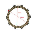 8x Clutch Friction Plates for Honda Interceptor VFR800FI (2000-2001)