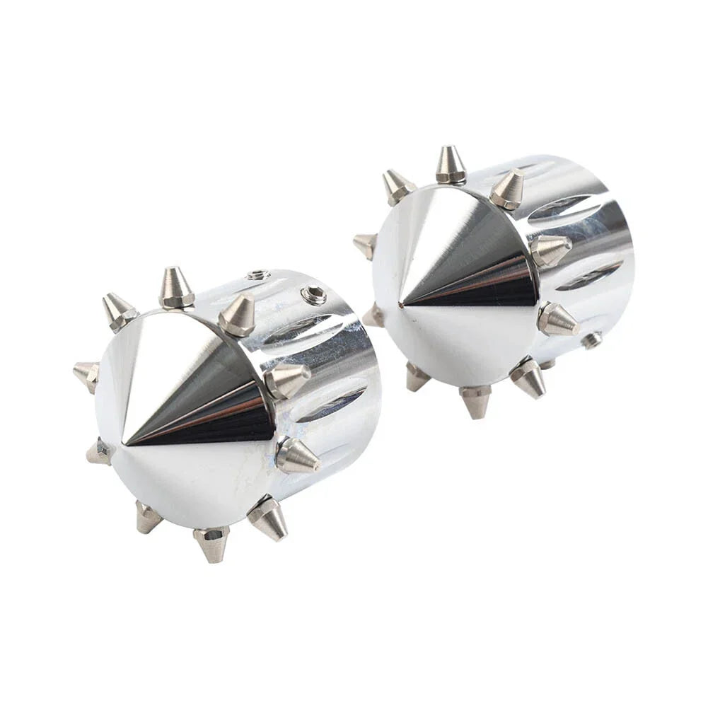 CNC Cut Front Axle Cap Nut Covers for Harley Touring Road King Street Glide (2009-2023)