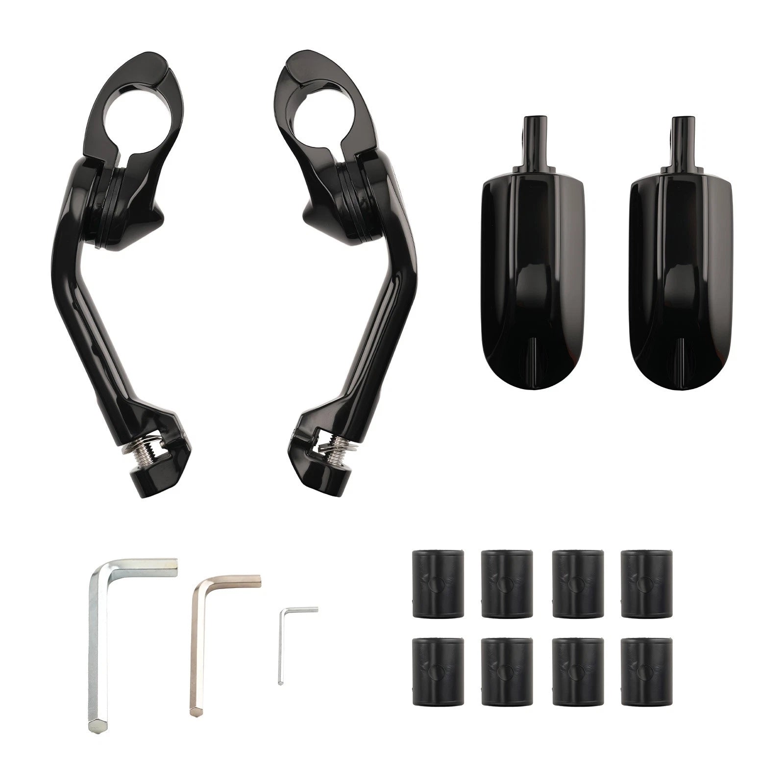 Aluminum Foot Pegs for Harley-Davidson Street Glide/Tour Glide (2014–2023)
