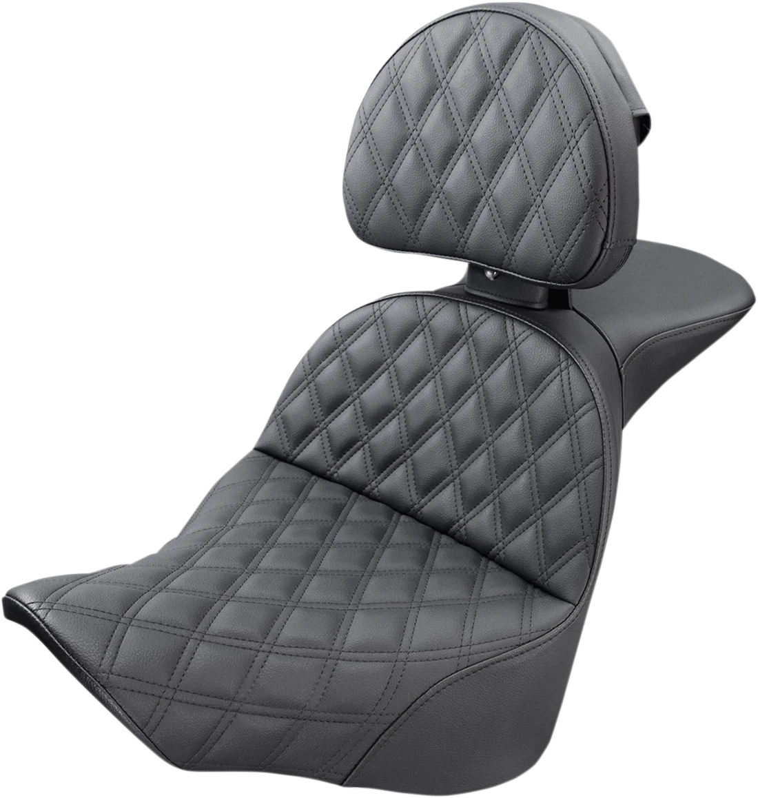 SADDLEMEN Explorer Seat for FL/FX (2018–2024) - Lattice Stitched, Backrest