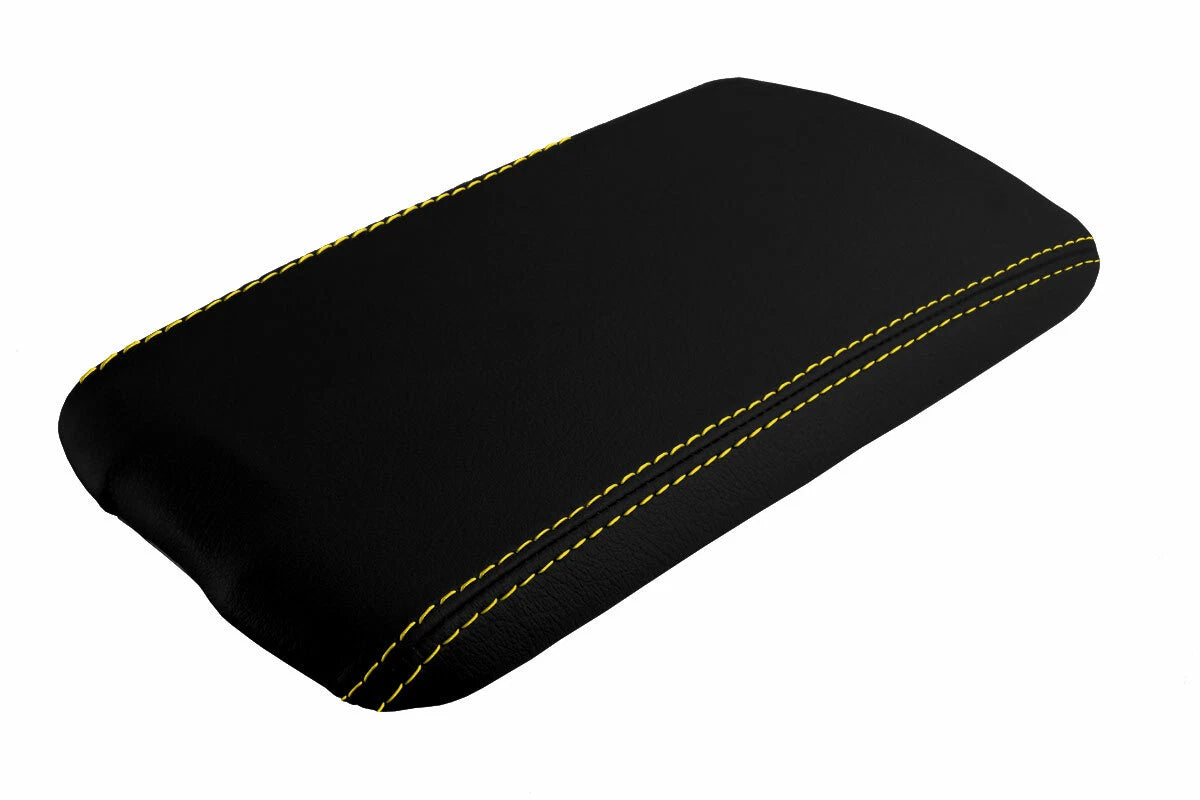 Console Lid Cover for Mazda RX8 (2004–2008) Leather Yellow Stitch