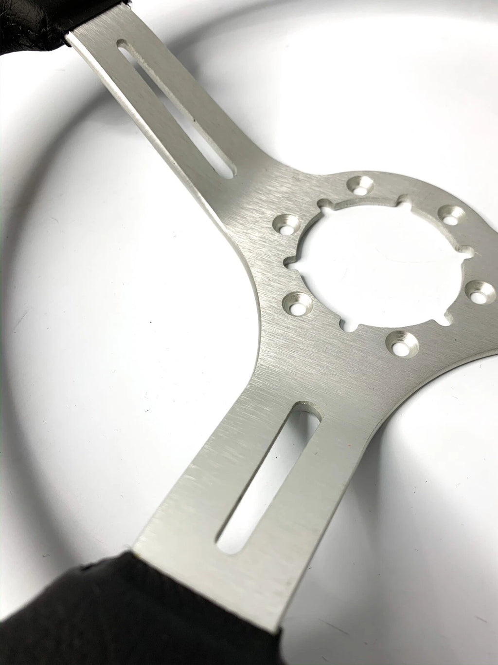 Steering Wheel Leather Grip 6 Hole Slotted for Universal Car (2005–2018)