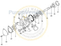 Engine Cooling Pump Repair Kit for Yanmar Marine 1GM (128170-42200, 128176-42071)