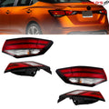 Set of 2 Red Tail Lights for Nissan Sentra (2021–2023)