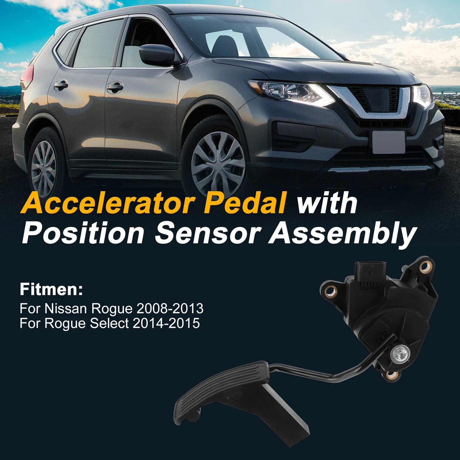 Accelerator Pedal with Position Sensor for Nissan Rogue (2014–2020) No.18002JG40A