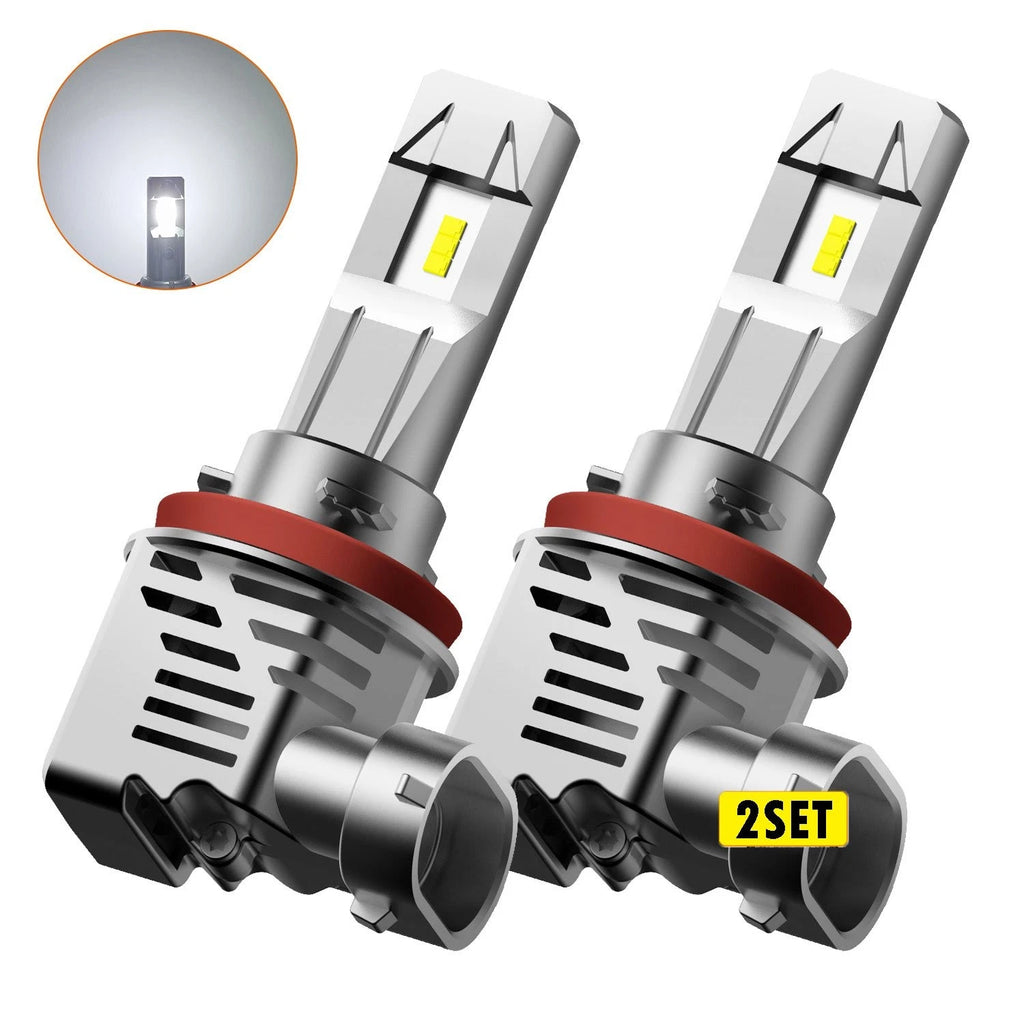 Set of 4 H8 H11 100W LED Headlight Bulbs 24000LM High Low Beam