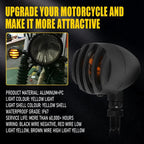 2X Amber Halogen Turn Signal Lights for Universal Motorcycle (All Years)