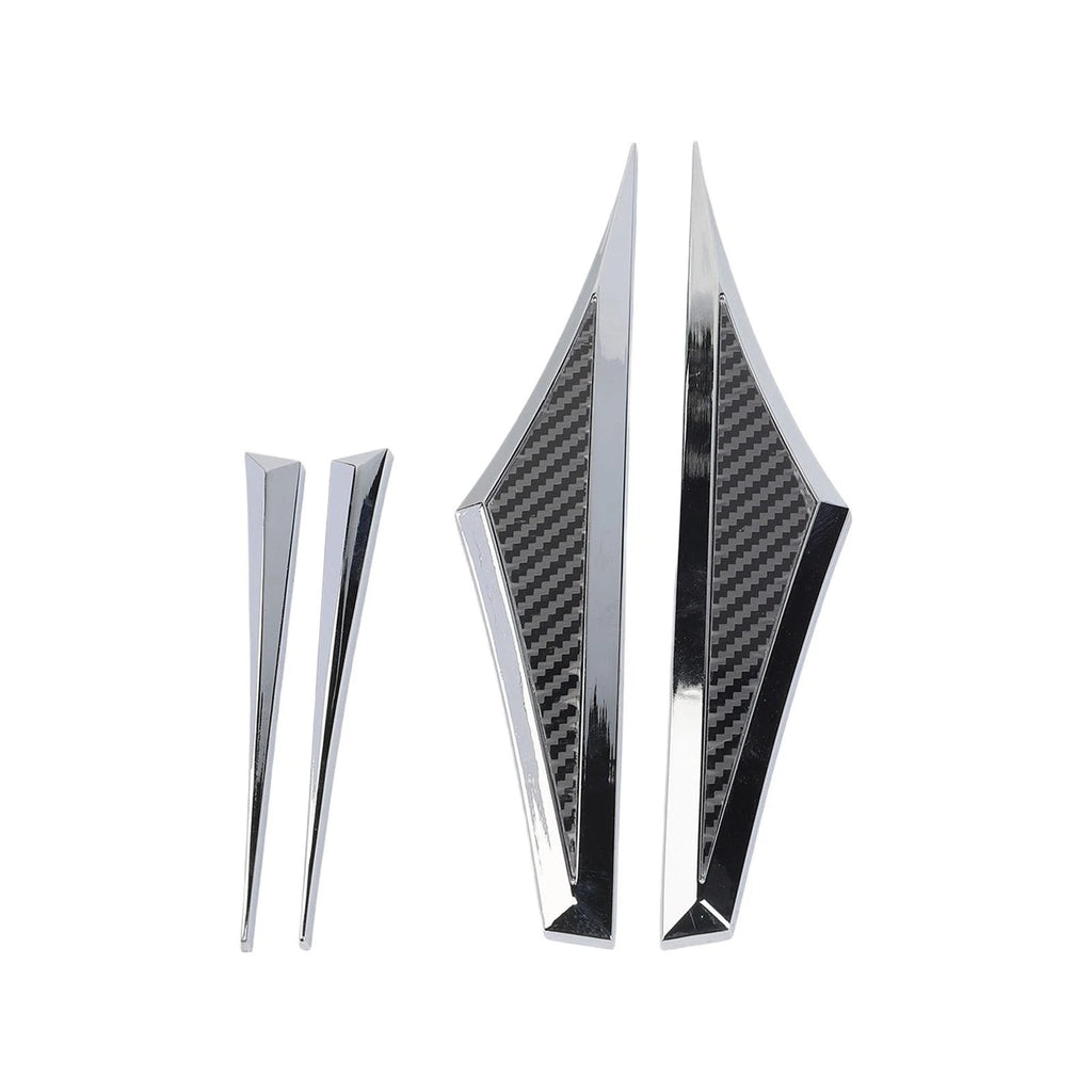 2X Side Door Wing Emblem Badge Stickers for Car Door Panel