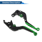 Adjustable Brake Clutch Levers for Honda CBR650R (2014–2022) Black Green