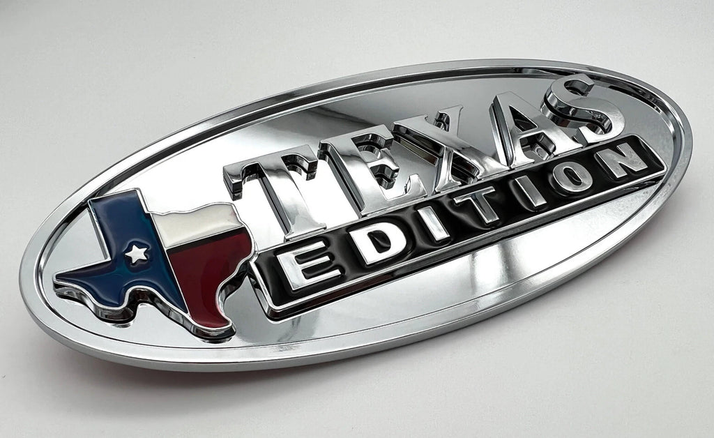 Hood Side Fender Emblems Chrome Texas Edition for Peterbilt (1987–2025)