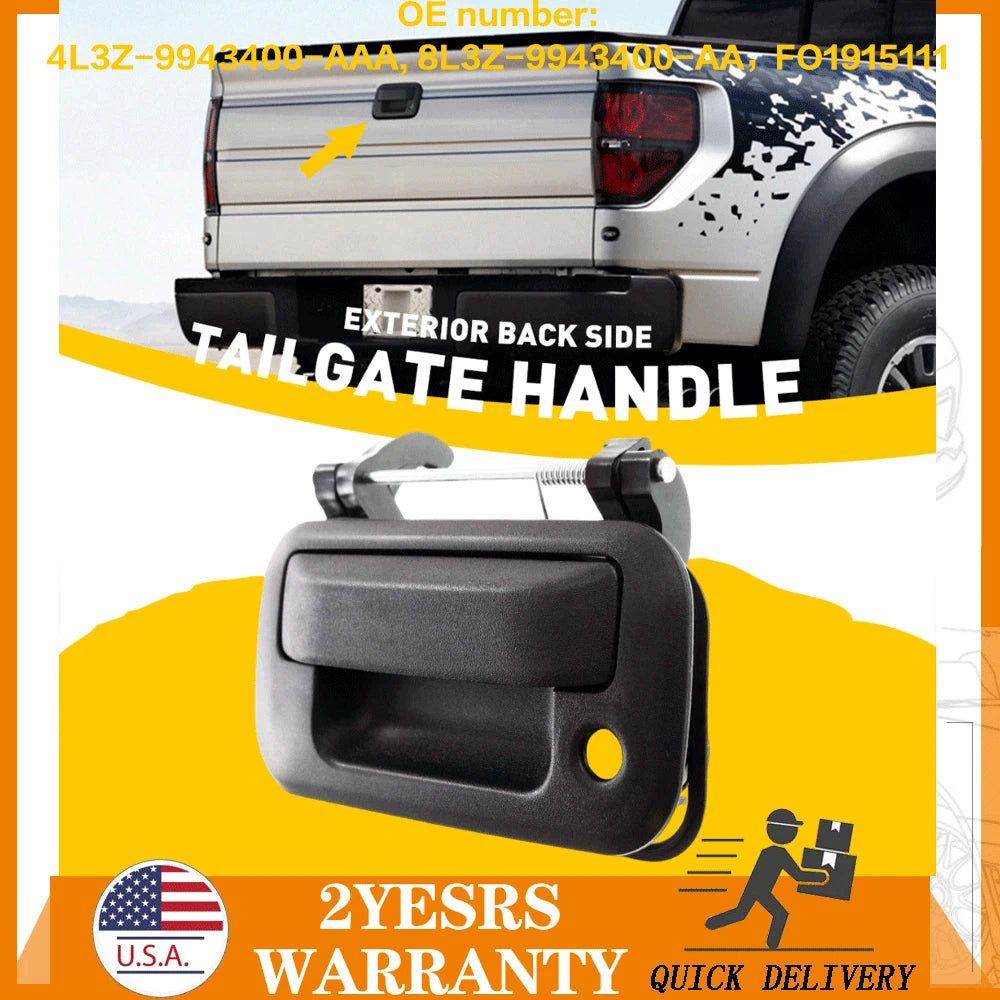 Black Tailgate Handle for Ford F150 F250 F350 F450 Lincoln Mark LT (2004–2014)