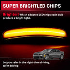 LED Front Bumper Side Marker Signal Lights for Dodge Charger (2015-2023)