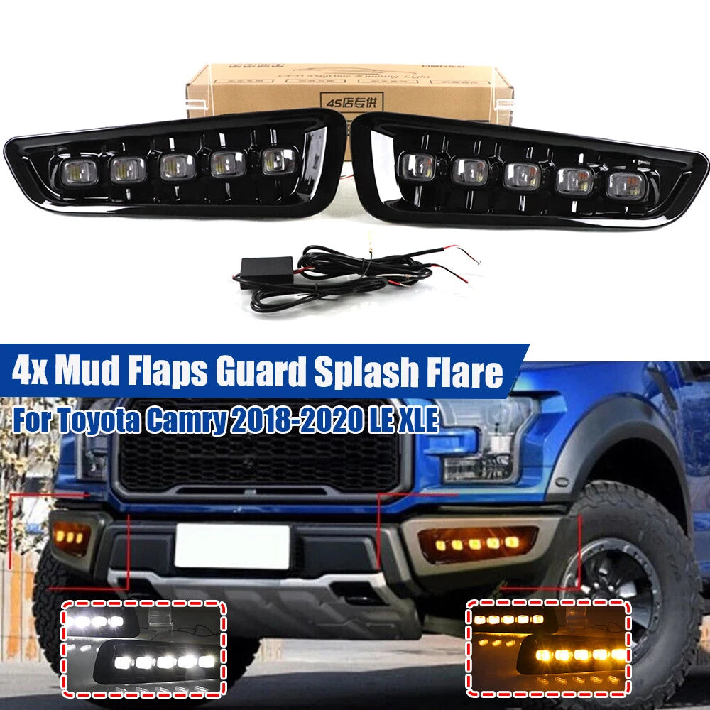 LED Sequential Fog Light Lamp with Turn Signal DRL for Ford F-150 Raptor (2017–2021)