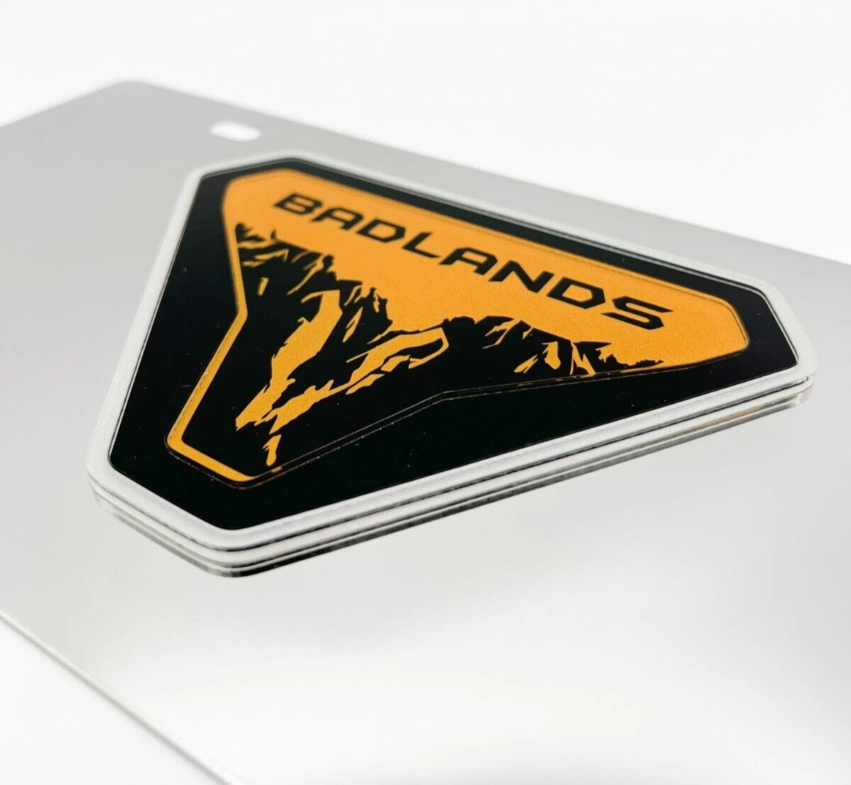 Chrome License Plate Frame Front for Ford Bronco Badlands (2021–2024)