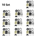 Set of 10 Carburetor Rebuild Kits for Walbro WB, WB-24, WB-25, WB-32, WB-33