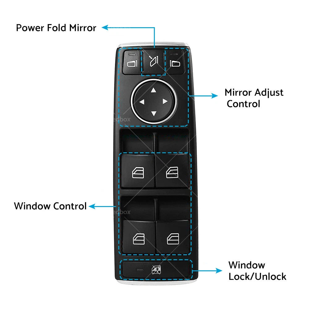 Master Power Window Switch for Mercedes C E Sprinter Vito (2011–2018)