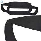 Set of 2 Black Leather Door Panel Inserts for Ford Mustang (2005-2009)