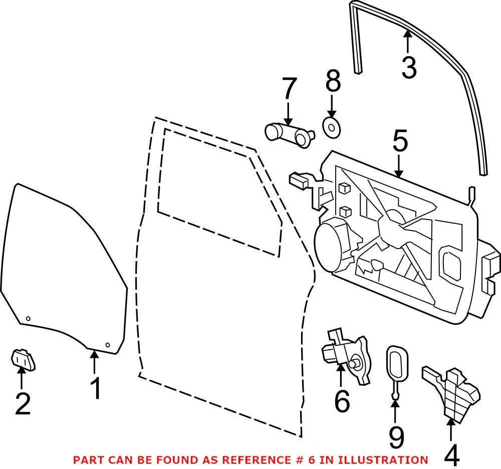 Window Motor for Dodge Ram 1500 (OEM, Front Driver Left)