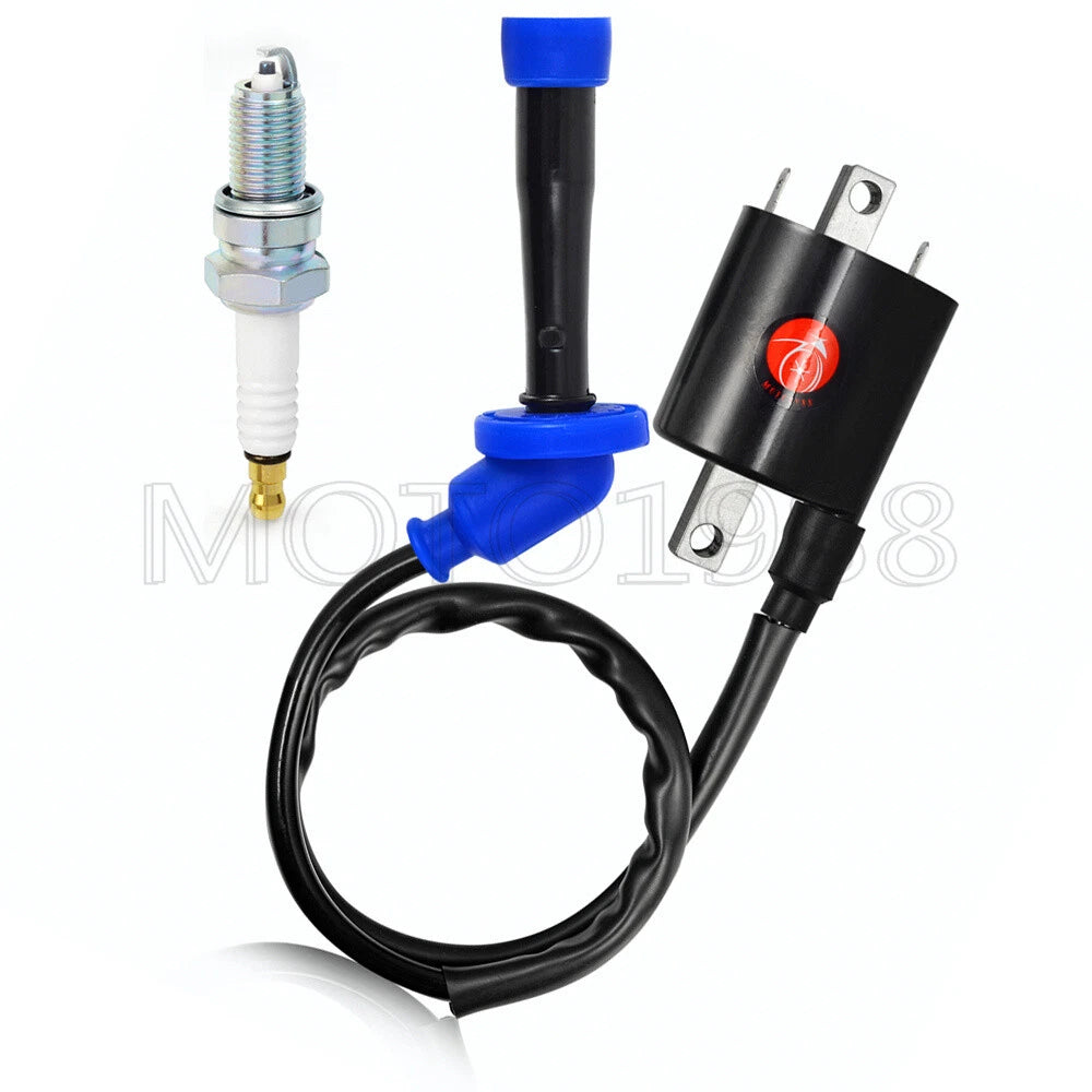 Ignition Coil & Spark Plug for Yamaha V Star 650 XVS650 (1998–2016) 4VR-82320-00