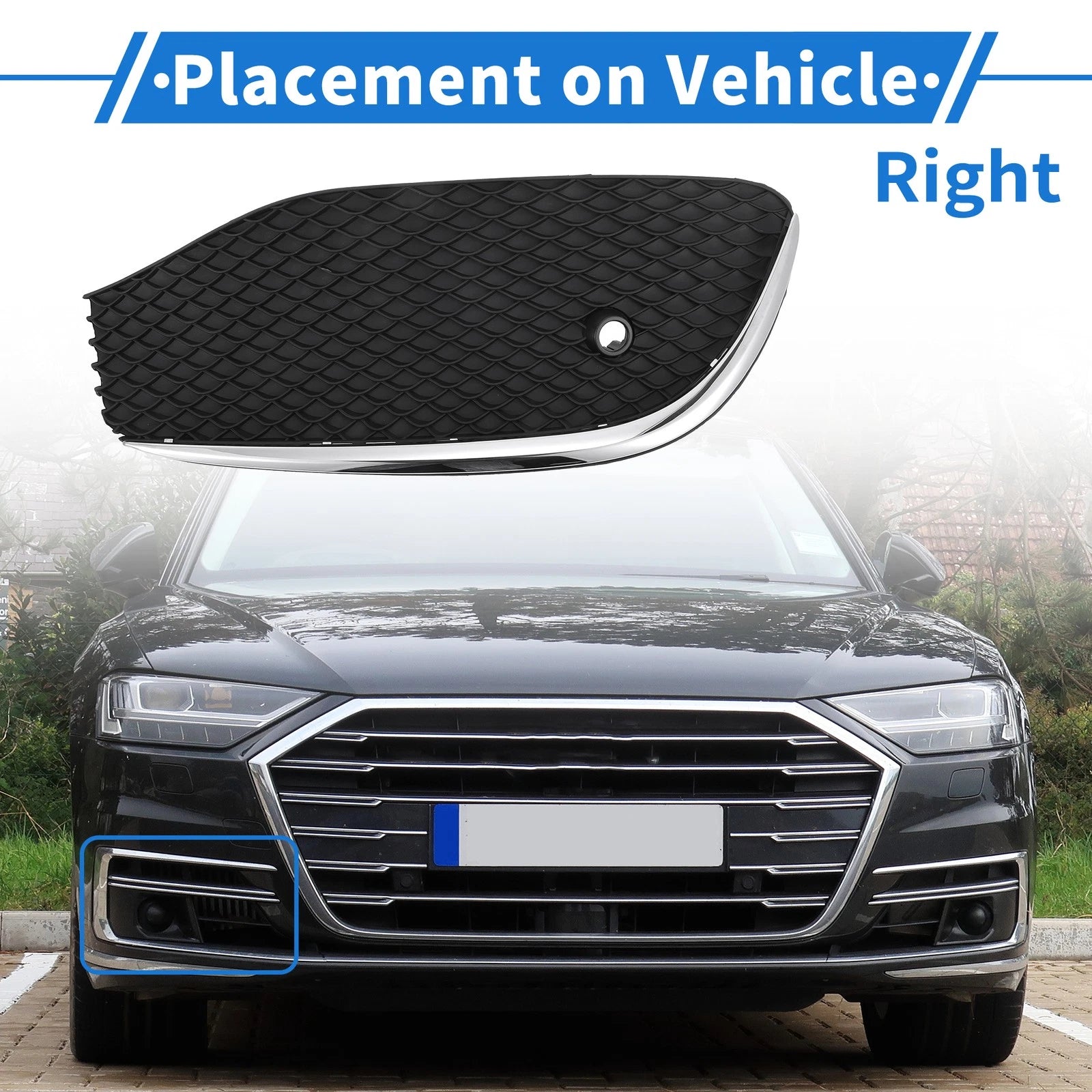 1 Pc Fog Light Grill for Mercedes-Benz E-Class (2017–2020) No. 2138850822