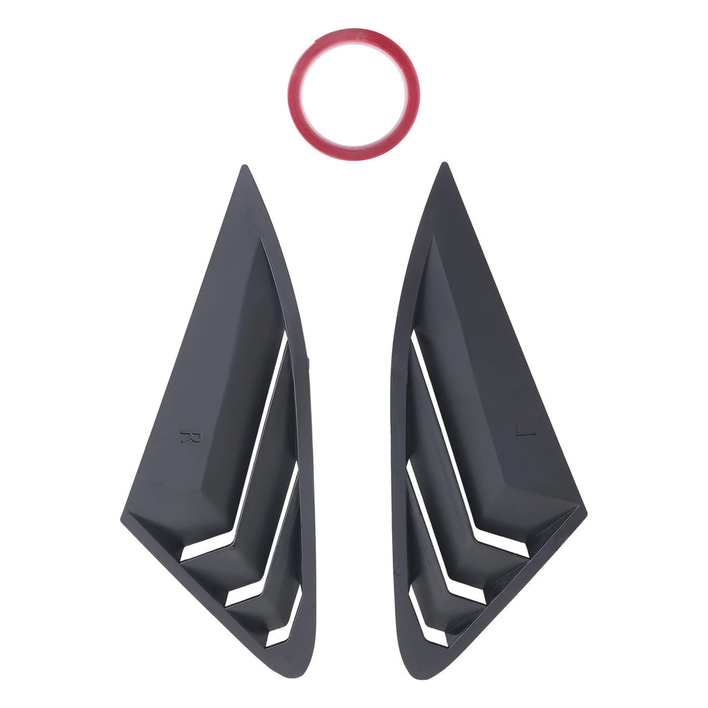 Car Side Louvers for Kia K5 (2021–2025) Window Quarter Black