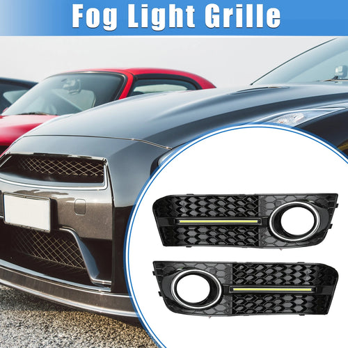 1 Pair Front Bumper Grille Fog Light LED 8K0807681 for Audi A4 B8 (2009–2011)