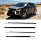 Set of 4 Door Window Weatherstrip Seal Belts for Mitsubishi Outlander Sport