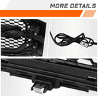 Badgeless Honeycomb Mesh Front Bumper Grille for Ford F-150 (2021–2023) w/RGB LED DRL