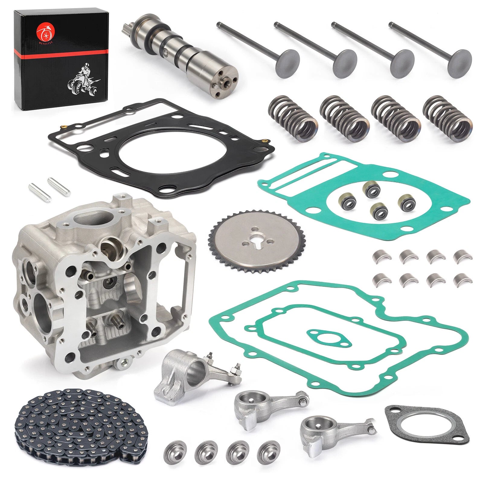 Cylinder Head Assembly & Gasket for Polaris Sportsman 400 450 500 (2000-2014)