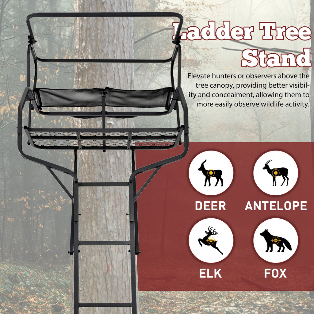 2-Man Ladder Stand for Deer Hunting (18ft)