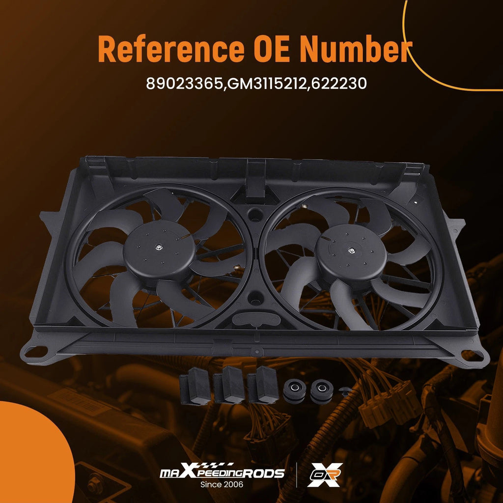 Radiator Cooling Fan Assembly for Chevy Avalanche/Silverado (2005-2007)