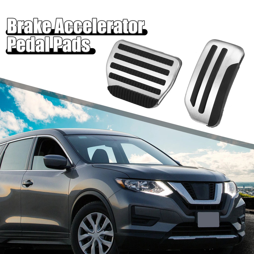 2X Brake and Gas Accelerator Pedal Covers for Nissan Pathfinder (2013–2021)