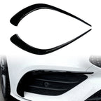 2X Black Front Bumper Lip Splitter Spoiler for Mercedes Benz CLA C118 (2020–2023)