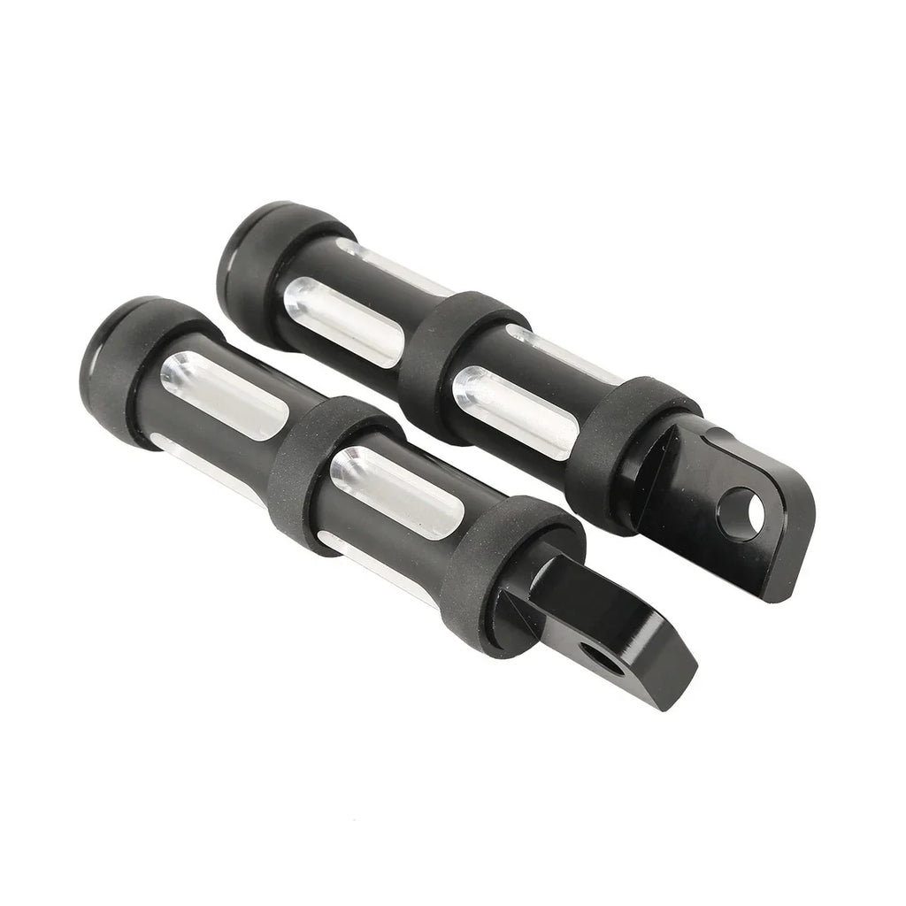 Black Footpeg Rests for Harley Touring Dyna Softail Fatboy