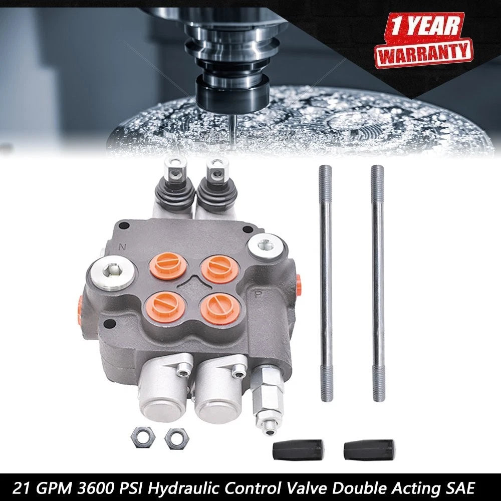 2X Hydraulic Control Valve for SAE Ports (21 GPM, 3600 PSI)
